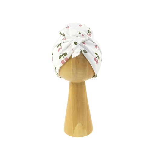 Czapka dziewczęca typu turban w wisienki ze sklepu 5.10.15 w kategorii Czapki dziecięce - zdjęcie 172301969