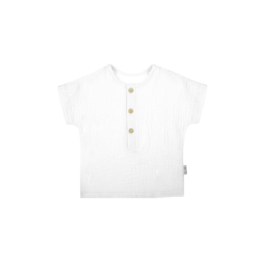 Bluzka z krótkim rękawem typu kimono dla chłopca biała ze sklepu 5.10.15 w kategorii Bluzki dziewczęce - zdjęcie 172302057