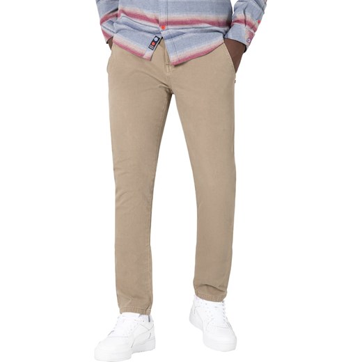 Timezone Spodnie chino &quot;Janno&quot; w kolorze beżowym ze sklepu Limango Polska w kategorii Spodnie męskie - zdjęcie 172302209