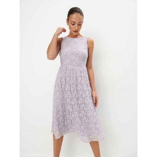 Sukienka fioletowa Mohito na ramiączkach 