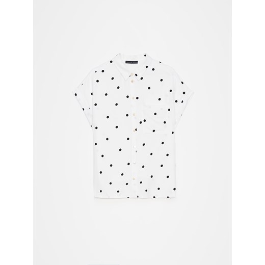 Mohito - Koszula z krótkim rękawem - biały ze sklepu Mohito w kategorii Koszule damskie - zdjęcie 172302735