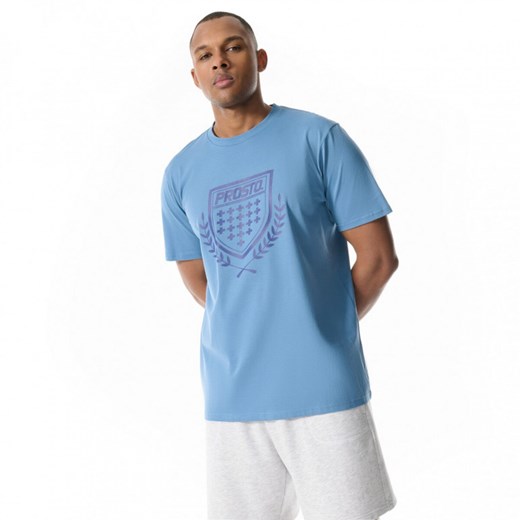 Męski t-shirt z nadrukiem Prosto Tronite - niebieski XL Sportstylestory.com