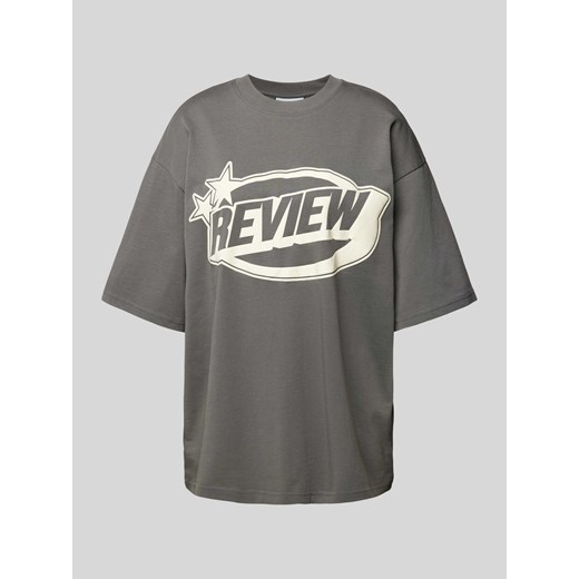 T-shirt o kroju oversized z nadrukiem z logo ze sklepu Peek&Cloppenburg  w kategorii Bluzki damskie - zdjęcie 172305746