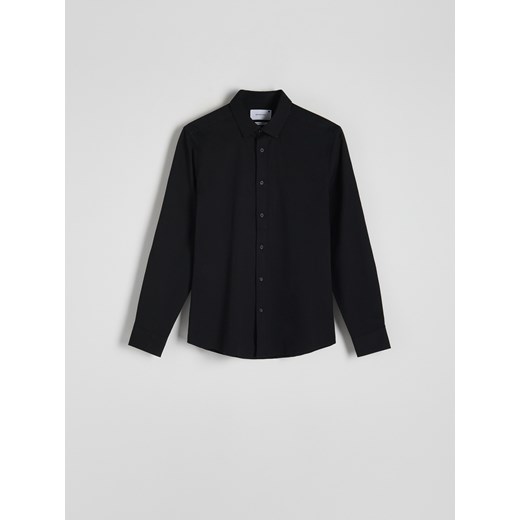 Reserved - Koszula super slim fit - czarny ze sklepu Reserved w kategorii Koszule męskie - zdjęcie 172306526