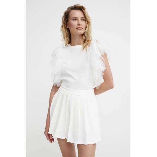 Answear Lab bluzka damska kolor biały gładka ze sklepu ANSWEAR.com w kategorii Bluzki damskie - zdjęcie 172308937