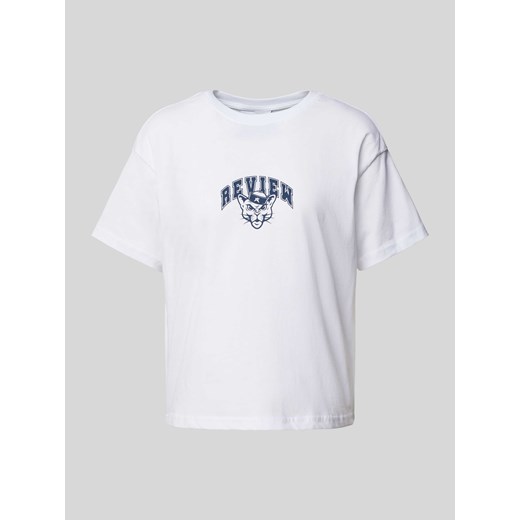 T-shirt z nadrukiem z logo ze sklepu Peek&Cloppenburg  w kategorii Bluzki damskie - zdjęcie 172308979
