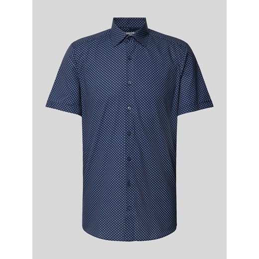 Koszula biznesowa o kroju body fit ze wzorem na całej powierzchni model ‘NEW YORK’ ze sklepu Peek&Cloppenburg  w kategorii Koszule męskie - zdjęcie 172308989