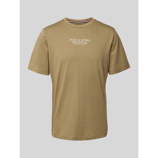 T-shirt z nadrukiem z logo ze sklepu Peek&Cloppenburg  w kategorii T-shirty męskie - zdjęcie 172309045