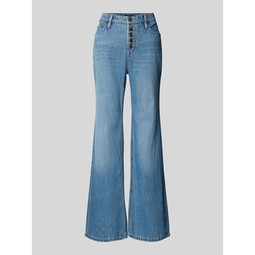 Jeansy o kroju flared cut z listwą guzikową ze sklepu Peek&Cloppenburg  w kategorii Jeansy damskie - zdjęcie 172309157