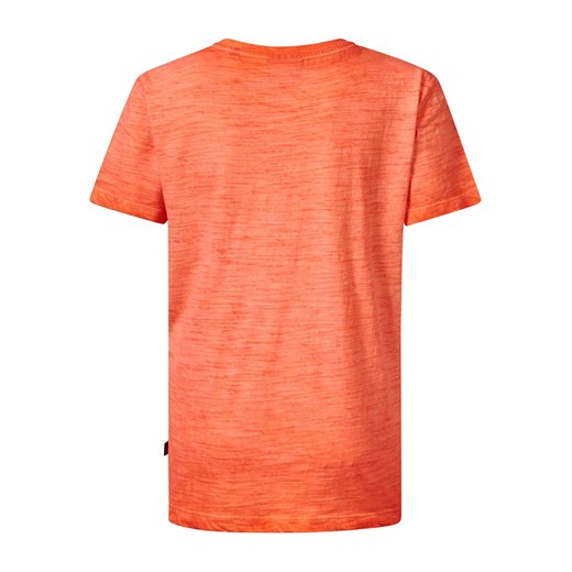 Pomarańczowa t-shirt chłopięce Petrol z nadrukami 