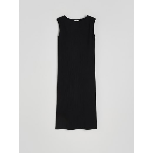 Reserved - Sukienka midi - czarny ze sklepu Reserved w kategorii Sukienki - zdjęcie 172310667