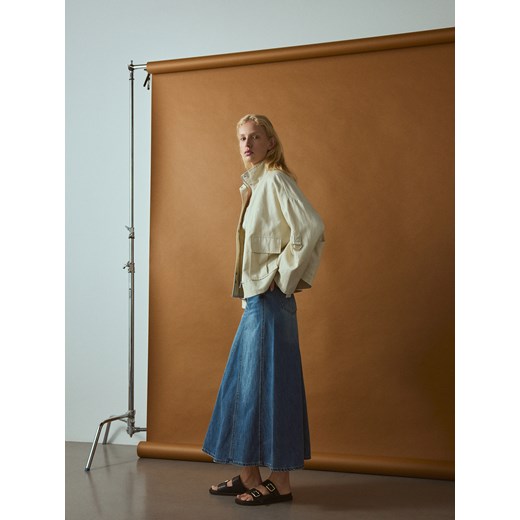 Reserved - Jeansowa spódnica - niebieski ze sklepu Reserved w kategorii Spódnice - zdjęcie 172310705