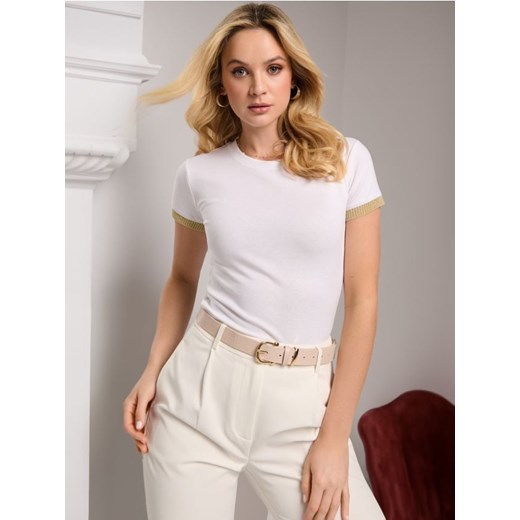 Sinsay - Koszulka - biały ze sklepu Sinsay w kategorii Bluzki damskie - zdjęcie 172312256