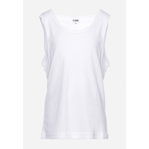 Biała Gładka Koszulka Tank Top Sumnalia ze sklepu Born2be Odzież w kategorii T-shirty chłopięce - zdjęcie 172313426