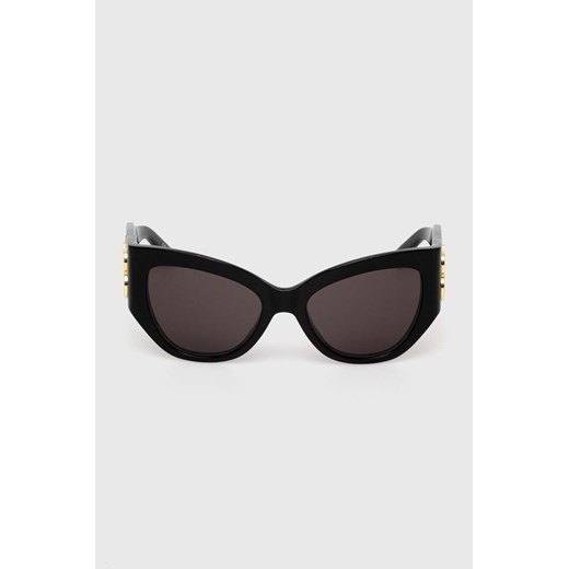 Balenciaga okulary przeciwsłoneczne damskie kolor czarny BB0322S 55 ANSWEAR.com