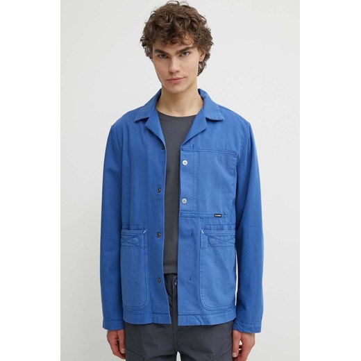G-Star Raw kurtka jeansowa męska kolor niebieski przejściowa D24605-D551 ze sklepu ANSWEAR.com w kategorii Kurtki męskie - zdjęcie 172314596