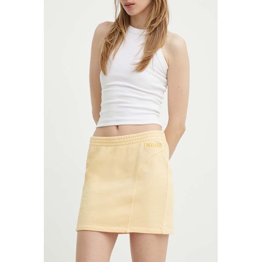 Rotate spódnica bawełniana kolor żółty mini ołówkowa ze sklepu ANSWEAR.com w kategorii Spódnice - zdjęcie 172315126