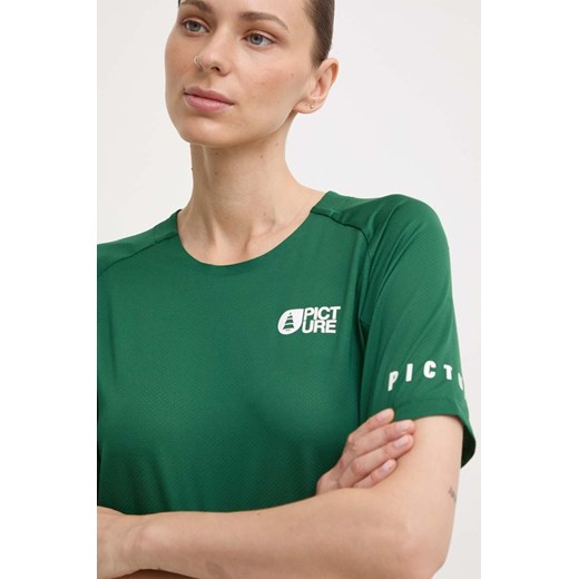 Picture t-shirt sportowy Ice Flow kolor zielony WTS547 ze sklepu ANSWEAR.com w kategorii Bluzki damskie - zdjęcie 172315345