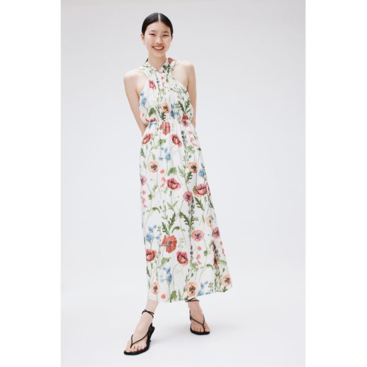 H & M - Sukienka z odkrytymi plecami - Beżowy H & M S H&M