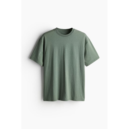 H & M - T-shirt sportowy Loose Fit DryMove - Zielony H & M S H&M