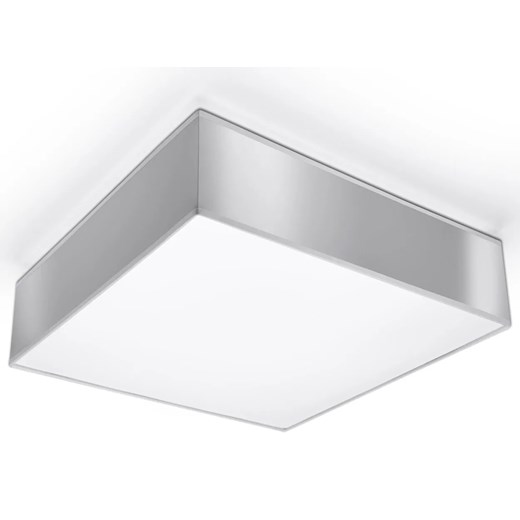 Minimalistyczny kwadratowy plafon szary H8-T19 ze sklepu Edinos.pl w kategorii Lampy sufitowe - zdjęcie 172318725