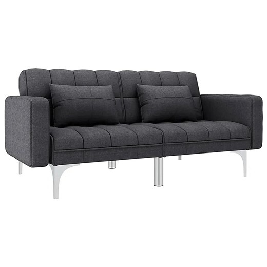 Rozkładana dwuosobowa ciemnoszara sofa - Distira 2D ze sklepu Edinos.pl w kategorii Sofy i kanapy - zdjęcie 172318968