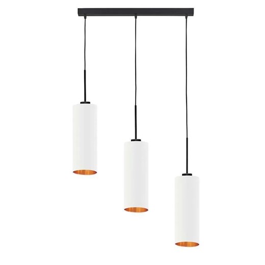 Potrójna lampa wisząca na czarnym stelażu - EX390-Bornela - 5 kolorów Lumes One Size Edinos.pl