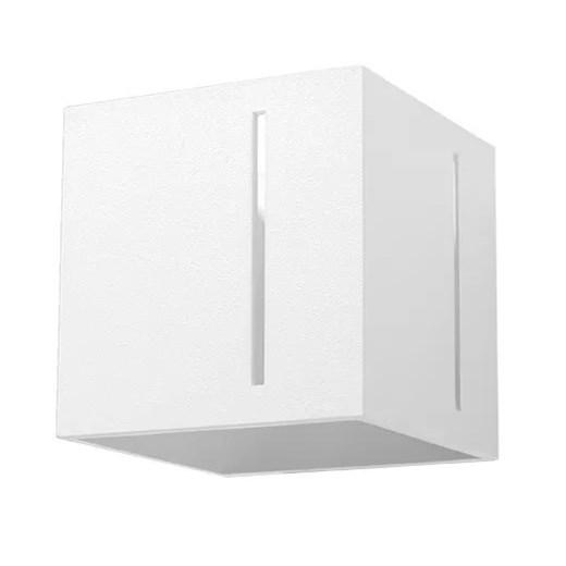 Biały geometryczny kinkiet kostka - EX525-Pixan ze sklepu Edinos.pl w kategorii Lampy ścienne - zdjęcie 172319086