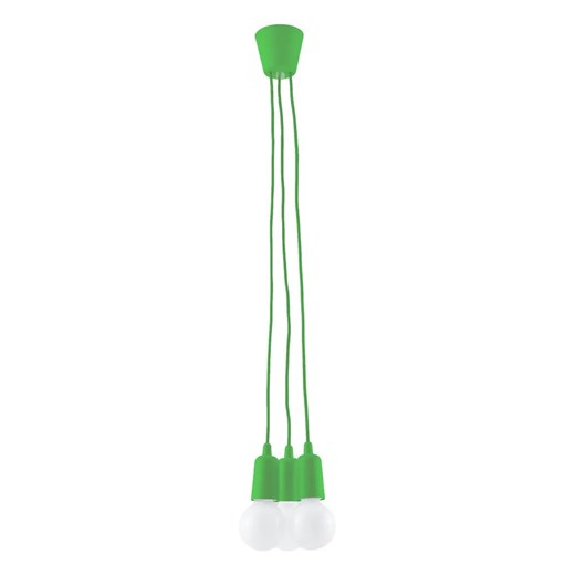 Zielona industrialna lampa wisząca - EX542-Diegi Lumes One Size Edinos.pl
