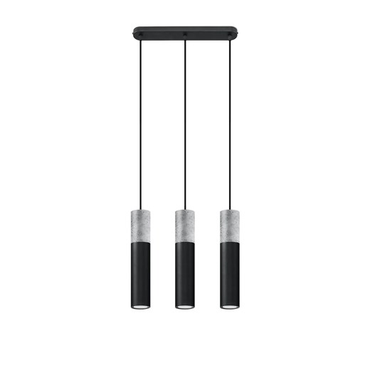 Czarna betonowa lampa wisząca nad stół - EX570 E0-G32 ze sklepu Edinos.pl w kategorii Lampy wiszące - zdjęcie 172319126