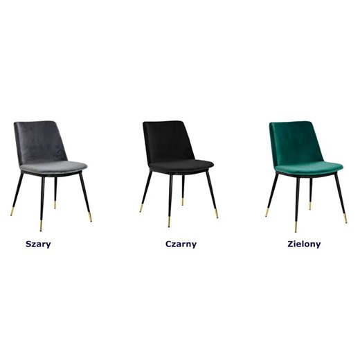 Tapicerowane zielone krzesło do salonu i jadalni - Gambo 3X Elior One Size Edinos.pl