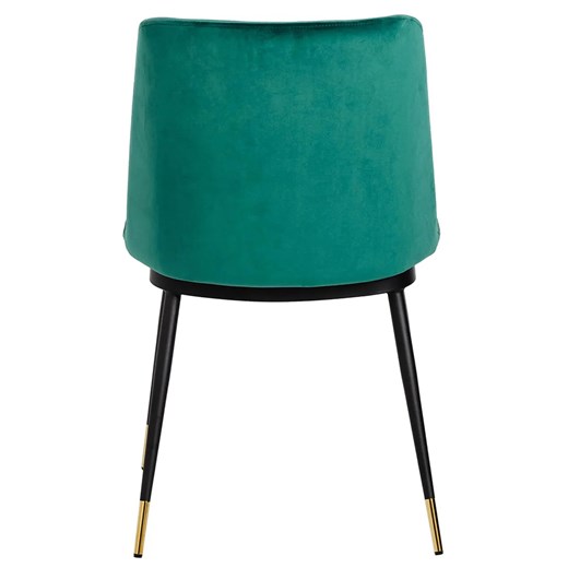 Tapicerowane zielone krzesło do salonu i jadalni - Gambo 3X Elior One Size Edinos.pl
