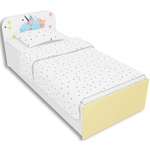 Łóżko dla dziewczynki z jednorożcem 90x200 Lili 10X - 3 kolory Elior One Size Edinos.pl