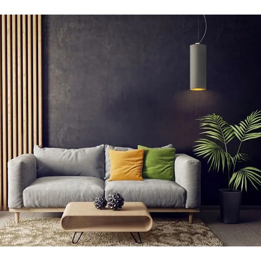 Pojedyncza lampa wisząca na czarnym stelażu - EX837-Boloniv - 5 kolorów Lumes One Size Edinos.pl