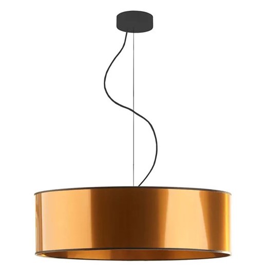 Miedziany okrągły żyrandol w stylu glamour 60 cm - EX856-Hajfun Lumes One Size Edinos.pl
