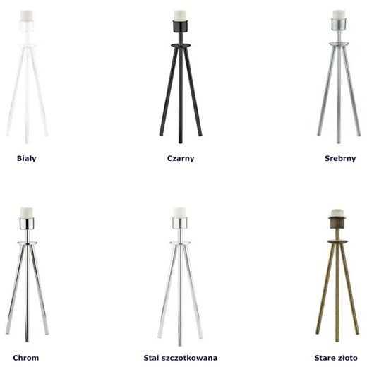 Lampka nocna do sypialni na czarnym stelażu - EX933-Soveta - 5 kolorów Lumes One Size Edinos.pl