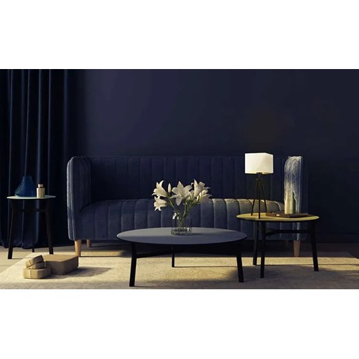 Lampka nocna do sypialni na czarnym stelażu - EX933-Soveta - 5 kolorów Lumes One Size Edinos.pl