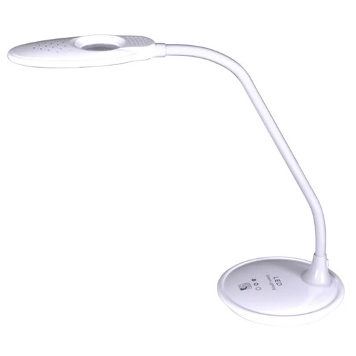 Biała lampka biurkowa LED do pracowni - 5X 80cm S260 L6-H27 ze sklepu Edinos.pl w kategorii Lampy stołowe - zdjęcie 172320088