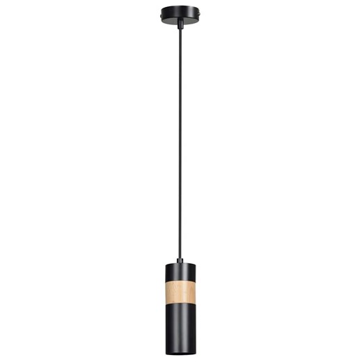 Czarna pojedyncza lampa wisząca - 10X D101 F2-D71 ze sklepu Edinos.pl w kategorii Lampy wiszące - zdjęcie 172320095