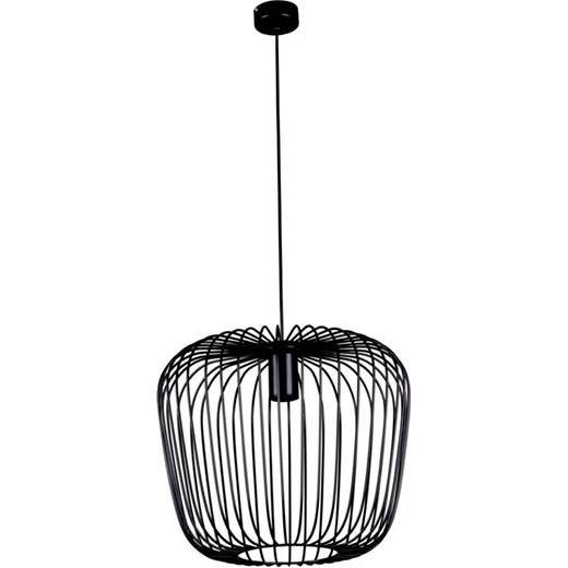 Czarna loftowa lampa wisząca 45 cm - S543-Mitos ze sklepu Edinos.pl w kategorii Lampy wiszące - zdjęcie 172320545