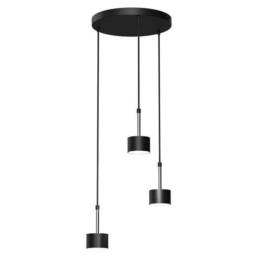 Czarno-srebrna lampa nad stół - N022-Circile Lumes One Size Edinos.pl