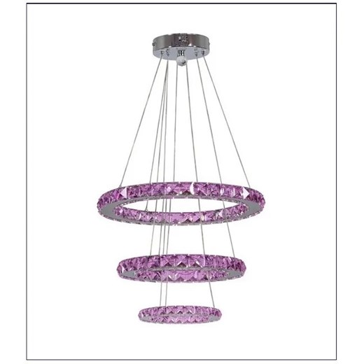 Potrójna kryształowa lampa LED ze zmiennym kolorem światła - V075-Pelagio Lumes One Size Edinos.pl