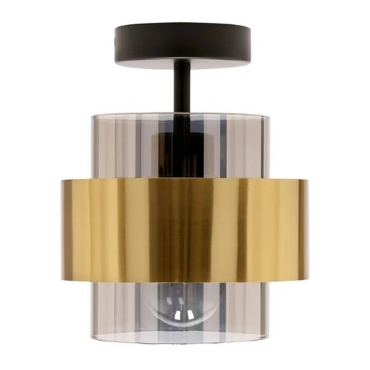 Nowoczesna lampa wisząca z dymionym szklanym kloszem - V098 T6-P73 ze sklepu Edinos.pl w kategorii Lampy wiszące - zdjęcie 172322227