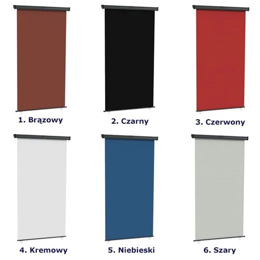 Szara markiza boczna na taras - Mooni Elior One Size okazyjna cena Edinos.pl