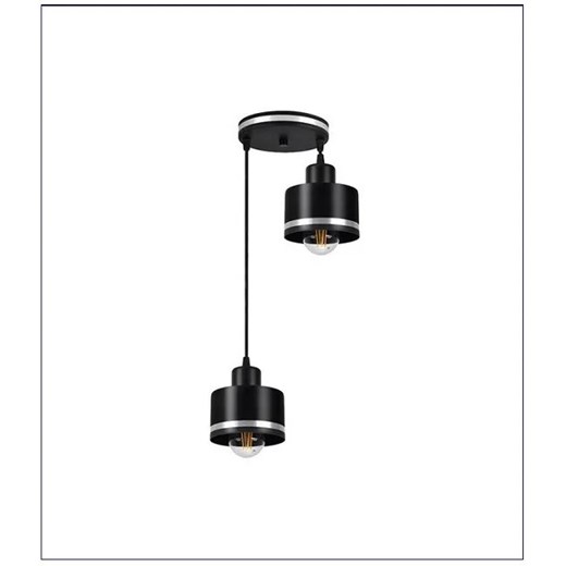 Minimalistyczna lampa wisząca z dwoma punktami świetlnymi - V128-Katani Lumes One Size Edinos.pl