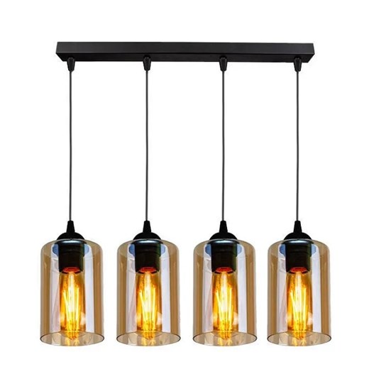 Industrialna lampa wisząca z ozdobnymi kloszami - V140-Alaniso Lumes One Size Edinos.pl