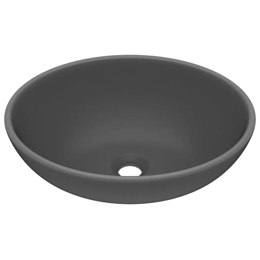 Ceramiczna umywalka nablatowa ciemnoszary mat - Likoro Elior One Size Edinos.pl