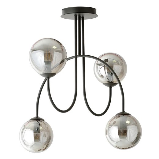 Grafitowa lampa w stylu industrialnym Xyxir ze sklepu Edinos.pl w kategorii Lampy wiszące - zdjęcie 172322948