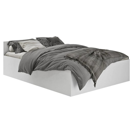 Dwuosobowe białe łóżko z materacem 180x200 - Tamlin 3X Elior One Size Edinos.pl