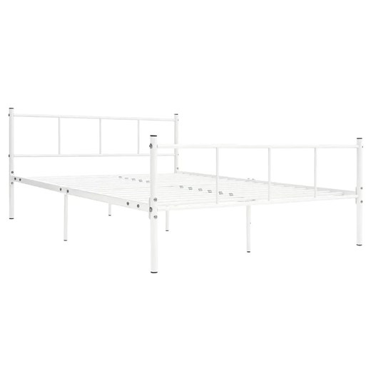 Białe metalowe łóżko 120x200 cm - Kalea ze sklepu Edinos.pl w kategorii Łóżka i materace - zdjęcie 172323278